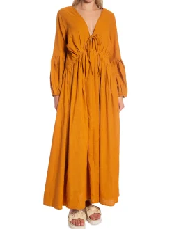 A PERFECT NOMAD DRESS WILD HEART OCHRE EARTH