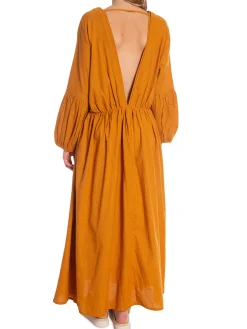 A PERFECT NOMAD DRESS WILD HEART OCHRE EARTH