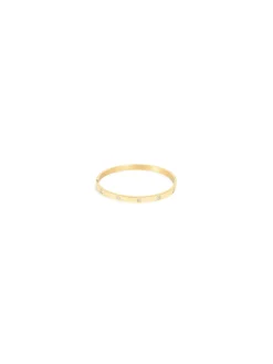 A&C OSLO BRACELET BANGLE CZ STEEL 14K