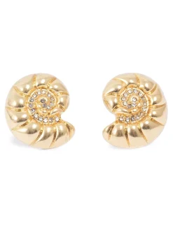 A&C OSLO EARRINGS 22MM BIG POST AQUATIC GP