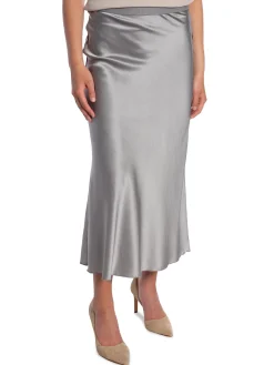 AHLVAR GALLERY SKIRT HANA SATIN SILVER