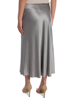 AHLVAR GALLERY SKIRT HANA SATIN SILVER