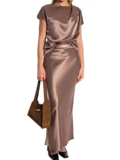 AHLVAR GALLERY SKIRT HANA LONG LOGO SAND