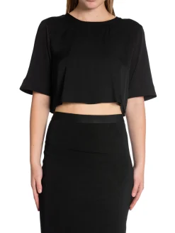 AHLVAR GALLERY TOP PIM CROPPED BLACK