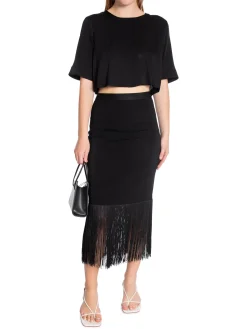 AHLVAR GALLERY TOP PIM CROPPED BLACK