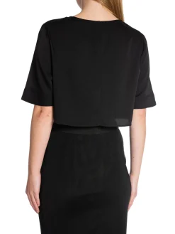 AHLVAR GALLERY TOP PIM CROPPED BLACK