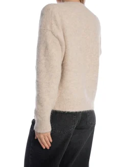 ANINE BING CARDIGAN BOBBIE LIGHT OAT