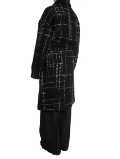 ANINE BING COAT NORMA BLACK PLAID