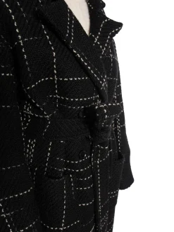 ANINE BING COAT NORMA BLACK PLAID