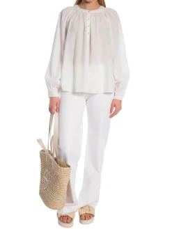 ANINE BING HUGH DENIM IVORY