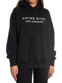 ANINE BING SWEATER ALTO HOODIE BLACK