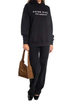 ANINE BING SWEATER ALTO HOODIE BLACK