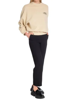 ANINE BING SWEATER LEO SWEATSHIRT SERPENT SAND