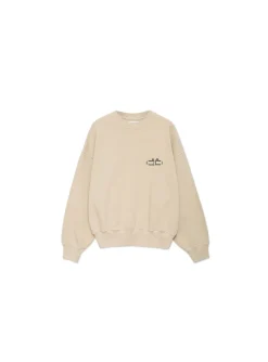ANINE BING SWEATER LEO SWEATSHIRT SERPENT SAND