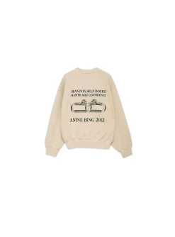 ANINE BING SWEATER LEO SWEATSHIRT SERPENT SAND