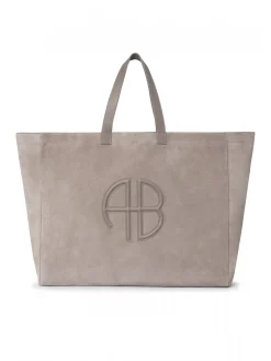 ANINE BING TOTEBAG RIO TAUPE SUEDE