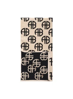 ANINE BING TOWEL BAHIA BEIGE MONOGRAM