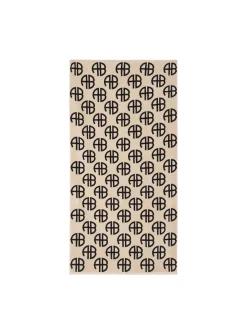 ANINE BING TOWEL BAHIA BEIGE MONOGRAM