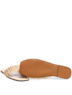 ATP ATELIER SANDAL CASORIA NAPPA PLISSÉ LIMESTONE