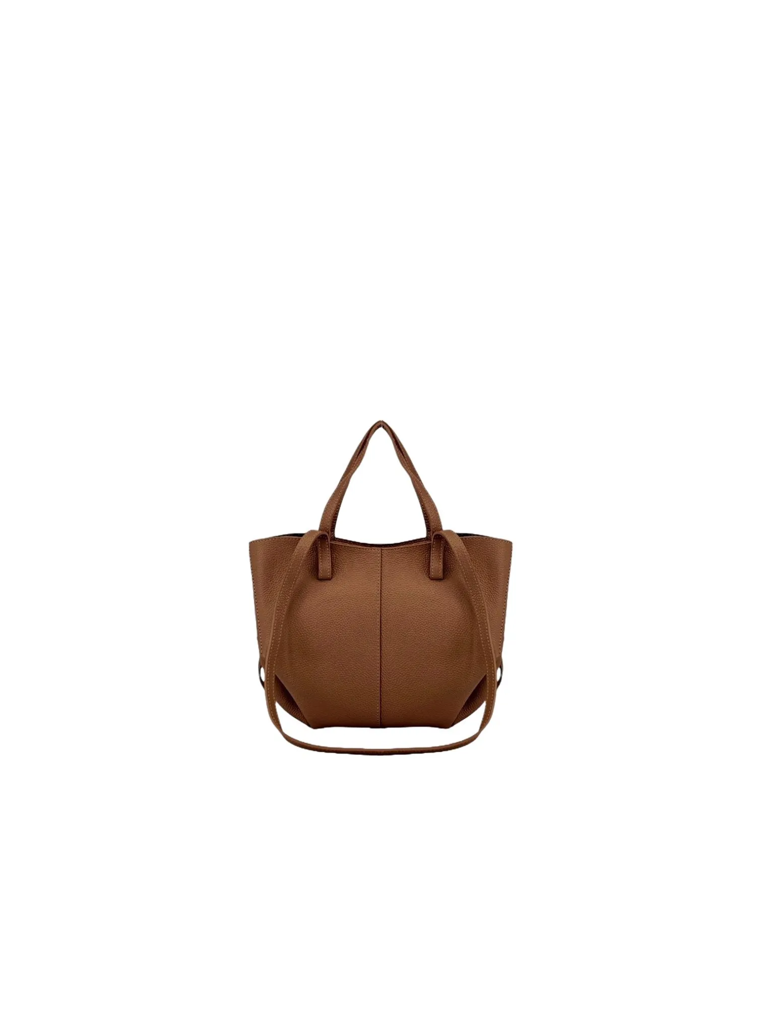 BAG LEATHER MARRON