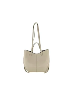 BAG LEATHER TAUPE
