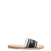BALLY SANDAL BIANKA  EMBROIDE BLACK/BONE