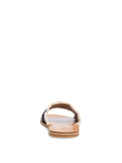 BALLY SANDAL BIANKA  EMBROIDE BLACK/BONE