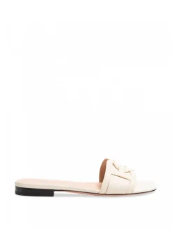 BALLY SANDAL PEONI FLAT CALF BONE