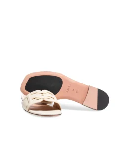 BALLY SANDAL PEONI FLAT CALF BONE