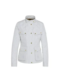 BARBOUR JACKET HALSEY QUILRED SILVER BIRCH