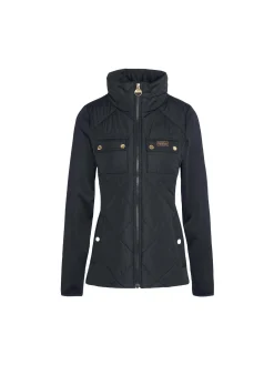 BARBOUR JACKET RUBINS QUILTED SWEAT BLACK