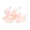 BOW19 DETAILS EARRINGS FLOWY LIGHT PINK W SILVER