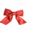 BOW19 HAIR CLIP SATIN RED
