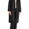 BRIXTOL TEXTILES COAT JOAN JETT PADDED BLACK
