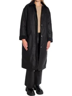 BRIXTOL TEXTILES COAT JOAN JETT PADDED BLACK