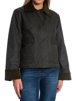 BRIXTOL TEXTILES JACKET SISSEL WAX OLIVE