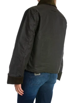 BRIXTOL TEXTILES JACKET SISSEL WAX OLIVE