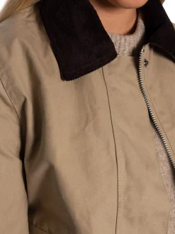 BRIXTOL TEXTILES JACKET SISSEL WAX TAUPE