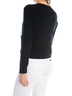 BUSNEL CARDIGAN ESTELLE SOLID BLACK