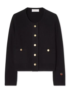 BUSNEL CARDIGAN ESTELLE SOLID BLACK
