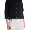 BUSNEL CARDIGAN LINN SOLID MARINE