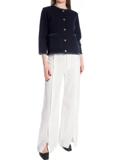 BUSNEL CARDIGAN LINN SOLID MARINE