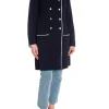BUSNEL COAT MANUELA MARINE/ECRU