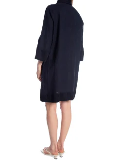 BUSNEL DRESS NINETTE SOLID MARINE