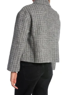 BUSNEL JACKET BECKY DOGTOOTH GREY MELANGE