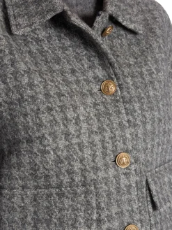 BUSNEL JACKET BECKY DOGTOOTH GREY MELANGE