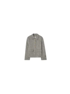 BUSNEL JACKET BECKY DOGTOOTH GREY MELANGE
