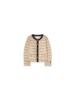 BUSNEL JACKET IDA CONTRAST LIGHT BEIGE BLACK