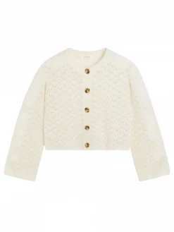 BY MALENE BIRGER CARDIGAN CIERROU SOFT WHITE