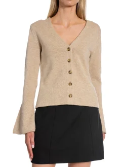 BY MALENE BIRGER CARDIGAN CIRANE TWILL BEIGE